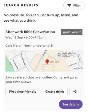 A Bible Conversation event card preview